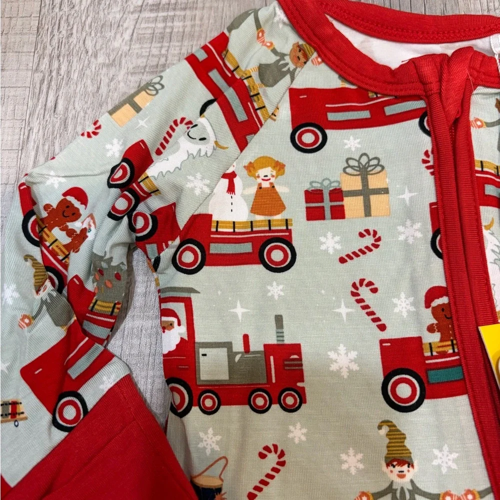 Christmas Train Bamboo Pajamas 3-6M Emerson and Friends - Picture 4 of 4